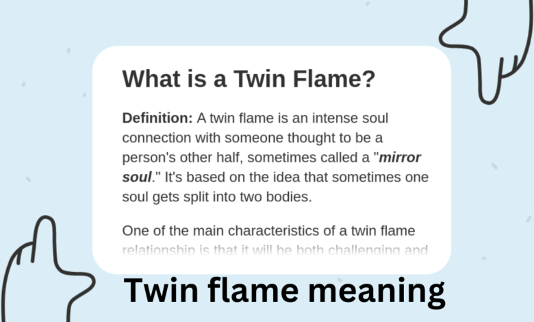 Twin flame meaning